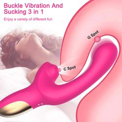 G Spot Vibrator 20 Speeds Clit Sucking Toy Dildo Adult Sex Toys Clitoral Stimulator Vibrating Finger Massager Dildos For