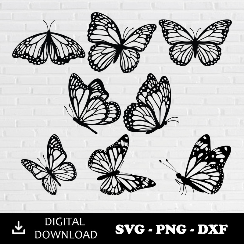 Butterfly SVG Bundle Digital Cut Files 0