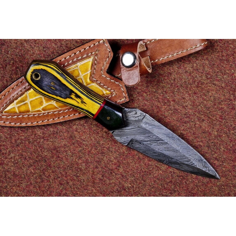 Damascus Double Edge Knife.jpg