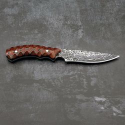 Handmade Hunting Knife Custom Forge Hand Stainles Steel Knife Fixed Blade,