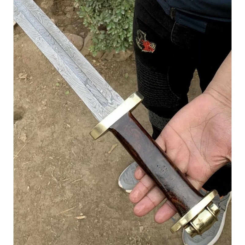 Custom Handmade Damascus Steel Viking Sword Decorative Collector Gift For Men 3