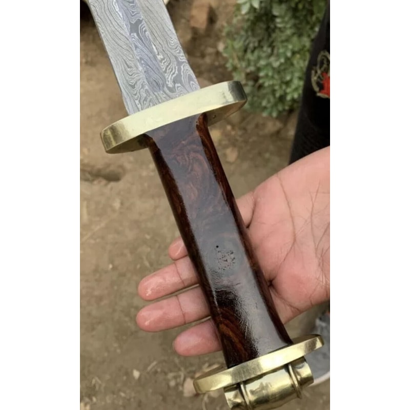 Custom Handmade Damascus Steel Viking Sword Decorative Collector Gift For Men 4