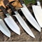 Handmade Carbon Steel Chef Knife Set 5 Piece With Leather Roll Gift For Chefs 3