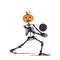 Skeleton Volleyball Pumpkin SVG Halloween Skeleton Svg Halloween Svg Skeleton Svg Designs Svg 0