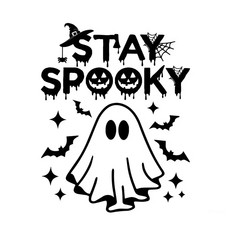 Stay Spooky Shirt Halloween Svg Halloween Gift Womens Halloween Svg Spooky Season Shirt Ghost Halloween 0