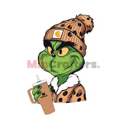 leopard boujee cartoon and stanley png