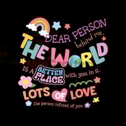 rainbow dear person behind me svg