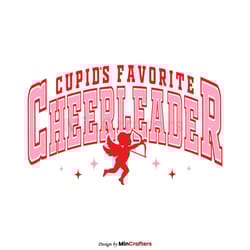 cupids favorite cheerleader svg