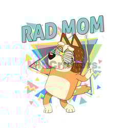 rad mom bandit chilli heeler design png silhouette file