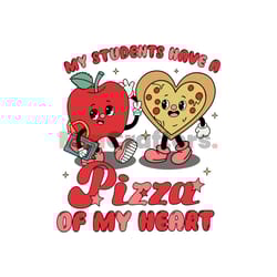 my students have a pizza of my heart svg