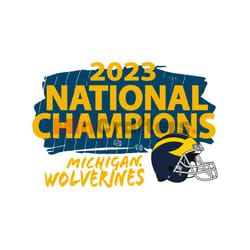 helmet 2023 national champions michigan wolverines svg