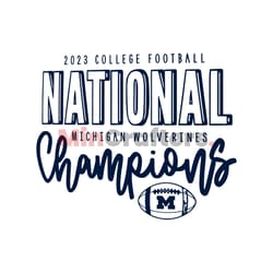 college football playoff national champions michigan svg