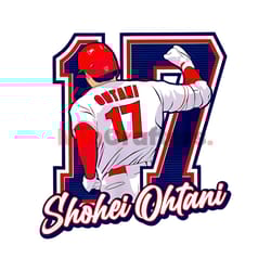 shohei otani 17 baseball player png