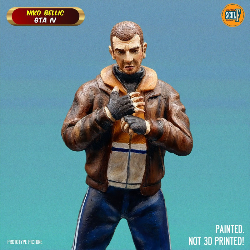 Statue Figure Figurine Niko Bellic From GTA IV 16 0