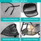 3in1 Foldable Pet Stroller Detachable Carrier Car Seat Cat Dog Strollers For Travel Lightweight Dur 4