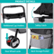 3in1 Foldable Pet Stroller Detachable Carrier Car Seat Cat Dog Strollers For Travel Lightweight Dur 3