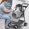 3in1 Foldable Pet Stroller Detachable Carrier Car Seat Cat Dog Strollers For Travel Lightweight Dur 0