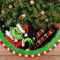 Green Monster Christmas Tree Skirt, Grinch Christmas Decor, Festive Atmosphere Home Decor for Indoors and Outdoors