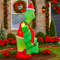 Grinch Holding Christmas Tree Inflatable Model With LED Lights Holiday Decor Outdoor Home Yard Part 2