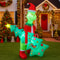 Grinch Holding Christmas Tree Inflatable Model With LED Lights Holiday Decor Outdoor Home Yard Part 5