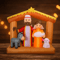 Giant Inflatable Nativity Scene Decor LED Home Ornament Model Christmas Holy Family Gift Xmas Yard 0
