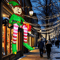 Christmas Inflatable Sitting Elf Holding Gift Bag Holiday DIY Decoration LED Light Xmas Outdoor Toy 1