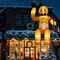 Christmas Inflatable Outdoor Decoration Sitting Gingerbread Man Inflatable Christmas Blow Up Yard D 4