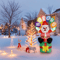 Inflatable Toys Santa Claus Gift Box Xmas Decoration LED Light Yard Lawn Party Display Christmas Ho 1