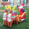 Decoration Santa Claus Riding Sled Reindeer Inflatables Indoor Outdoor Decoration Christmas Inflata 3