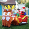 Decoration Santa Claus Riding Sled Reindeer Inflatables Indoor Outdoor Decoration Christmas Inflata 0