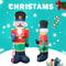 Inflatable Nutcracker Soldier Built In LED Light Christmas Decorations For Indoor Outdoor Home Yard 1