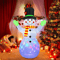 Christmas Snowman Inflatable Model LED Light Green Glove Holiday Decor Xmas Stake Props Toys For Ou 0