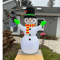 Christmas Snowman Inflatable Model LED Light Green Glove Holiday Decor Xmas Stake Props Toys For Ou 5