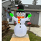 Christmas Snowman Inflatable Model LED Light Green Glove Holiday Decor Xmas Stake Props Toys For Ou 5