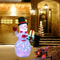 Christmas Inflatable Snowman Airblown Decor LED Light Christmas Outdoor Garden Doorway Ornaments Pa 3