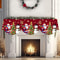Christmas Fireplace Mantel Scarf Santa, Snowman Tablecloth Christmas, Decorations for Home, Xmas Navidad Gifts New Year