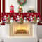 Christmas Fireplace Mantel Scarf Santa, Snowman Tablecloth Christmas, Decorations for Home, Xmas Navidad Gifts New Year