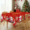 Christmas Tablecloth Navidad Natal Christmas Party Decoration Santa Claus Table Cover New Year Gift 1