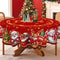 Christmas Tablecloth Navidad Natal Christmas Party Decoration Santa Claus Table Cover New Year Gift 3
