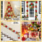 Christmas Glitter Artificial Flowers Christmas Tree Hanging Ornaments Fake Xmas New Year Navidad Gi 5