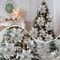 Christmas Glitter Artificial Flowers Christmas Tree Hanging Ornaments Fake Xmas New Year Navidad Gi 2