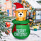 Christmas Inflatable Bag Bear LED Lights Air Decor Inflated Model Outdoor Xmas Home Decoration Fest 1