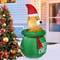 Christmas Inflatable Bag Bear LED Lights Air Decor Inflated Model Outdoor Xmas Home Decoration Fest 2