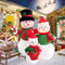 Festival Christmas Inflatable Snowman Family Inflatable Model Toys Decorations With LED Lights Yard 3