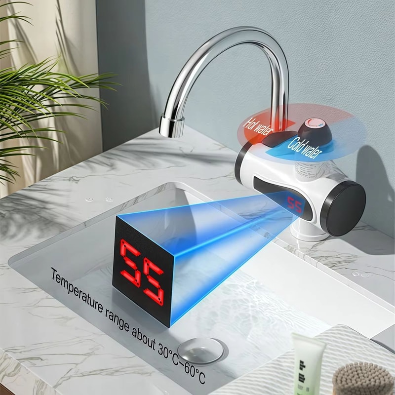 Instant Hot Water Faucet Heater Electric Kitchen Water Heater Tap Tankless Instantaneous Water Heat 1