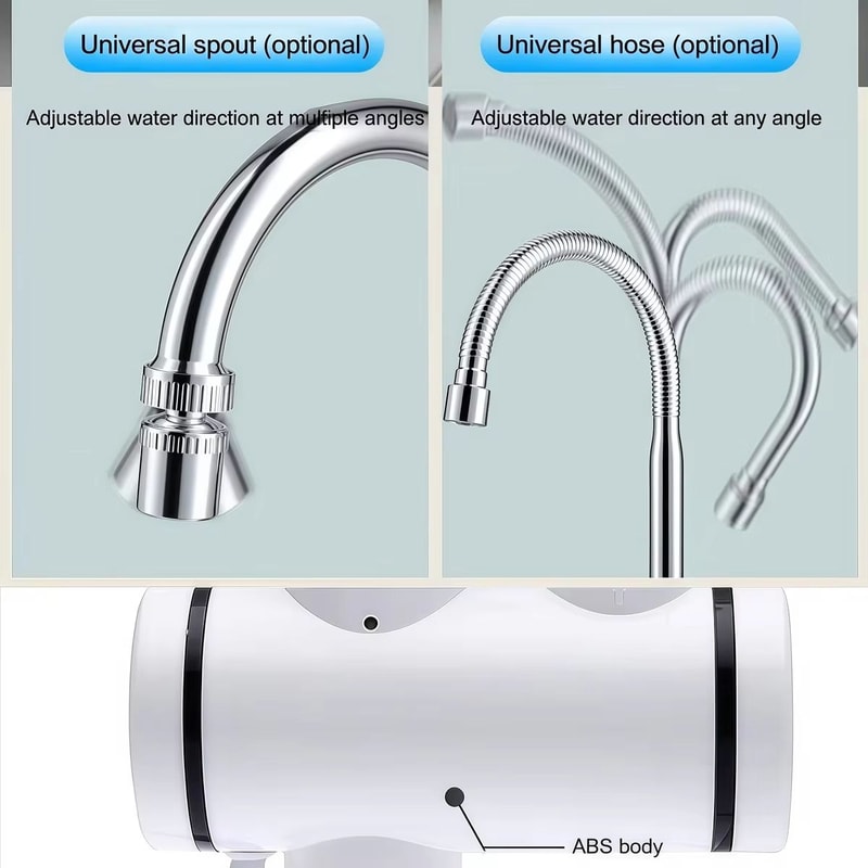 Instant Hot Water Faucet Heater Electric Kitchen Water Heater Tap Tankless Instantaneous Water Heat 2