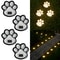 Waterproof Outdoor LED Solar Light Cat Animal Paw Print Garden Path Lamp for Lawn Decor