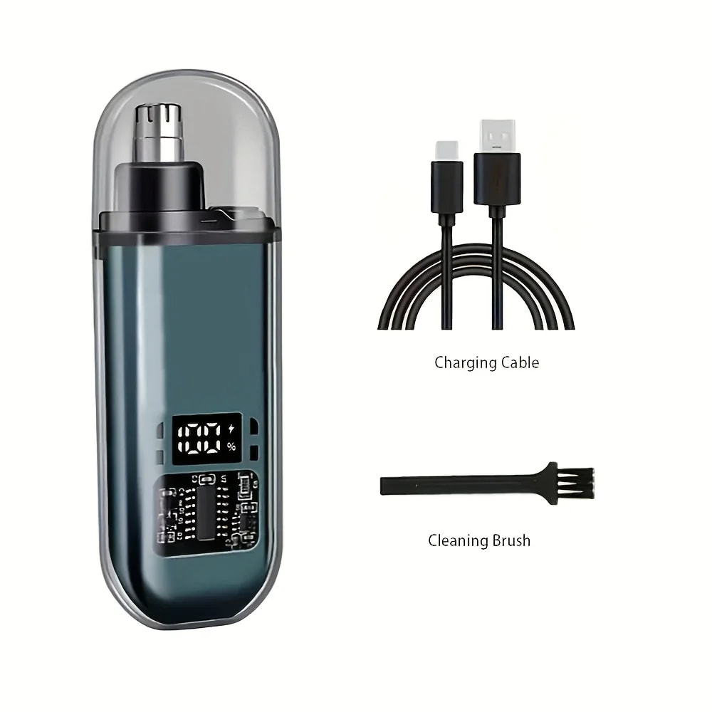 Portable Mini Compact Design With Fast Charge USB Rechargeable Nose Ear Hair Trimmer For Men 5