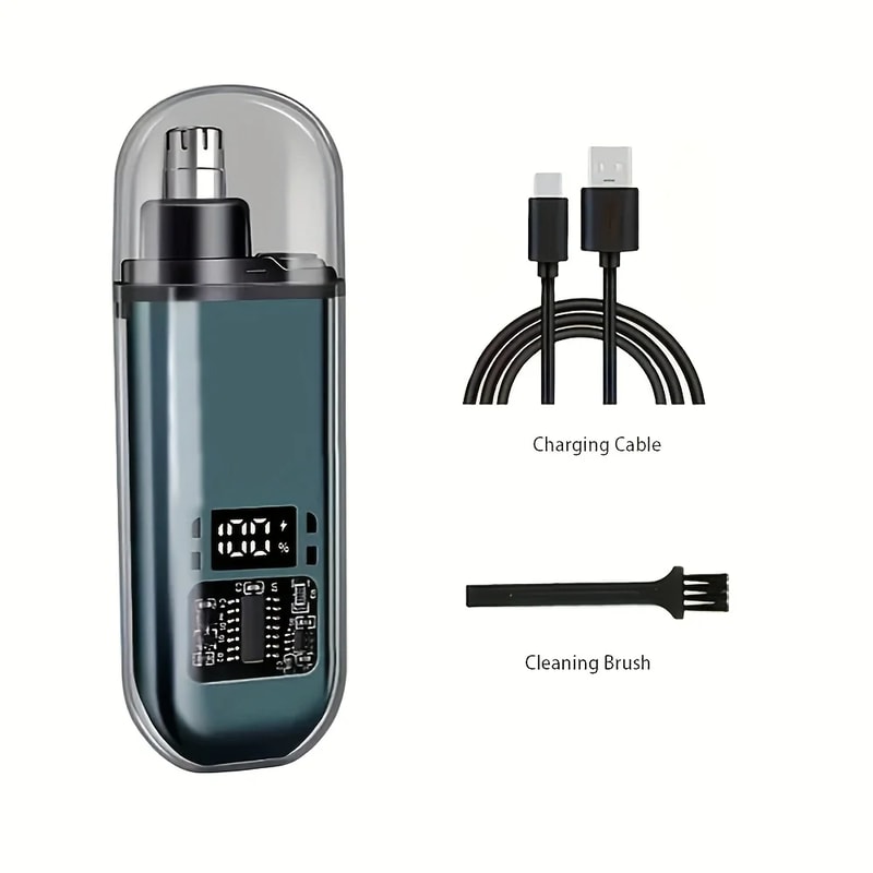 Portable Mini Compact Design With Fast Charge USB Rechargeable Nose Ear Hair Trimmer For Men 5