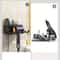 Non Perforated Wall Mounted Bathroom Bracket Hair Dryer Storage Rack Bathroom Air Duct Holder 2
